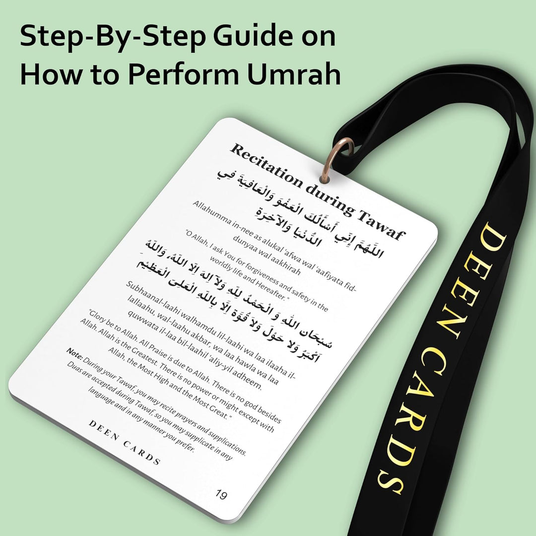 Umrah Dua Guide Cards