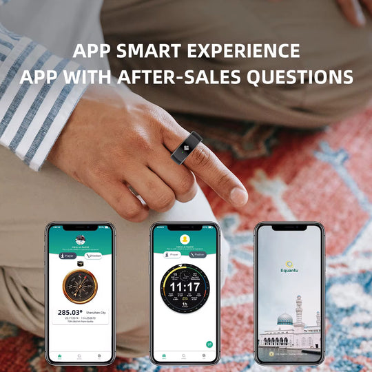 iQIBLA Smart Vibrating Zikr Metal Ring