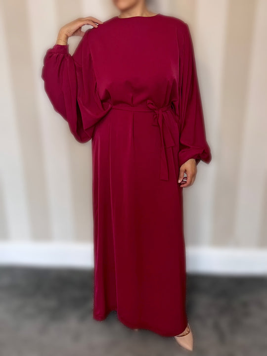 Balloon Sleeve Turkish Dress/Abaya -