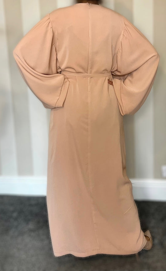 Balloon Sleeve Turkish Dress/Abaya -