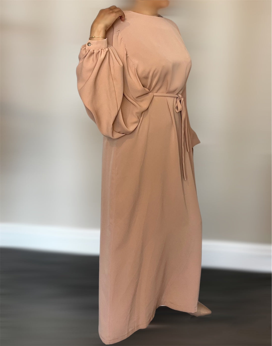 Balloon Sleeve Turkish Dress/Abaya -