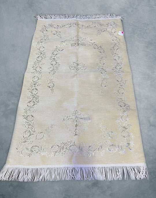 EXCLUSIVE LUXURY PRAYER MAT WI- Ivory