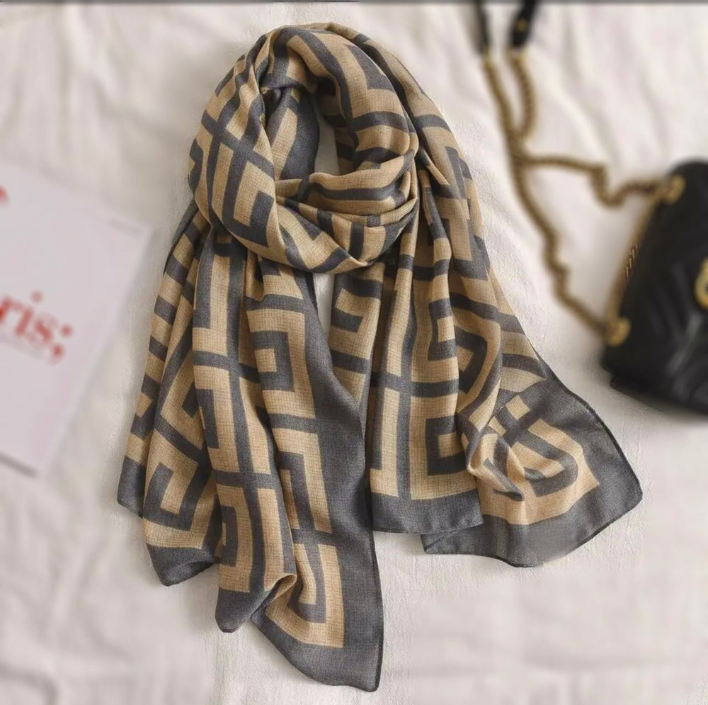Printed large shawl/ Hijab