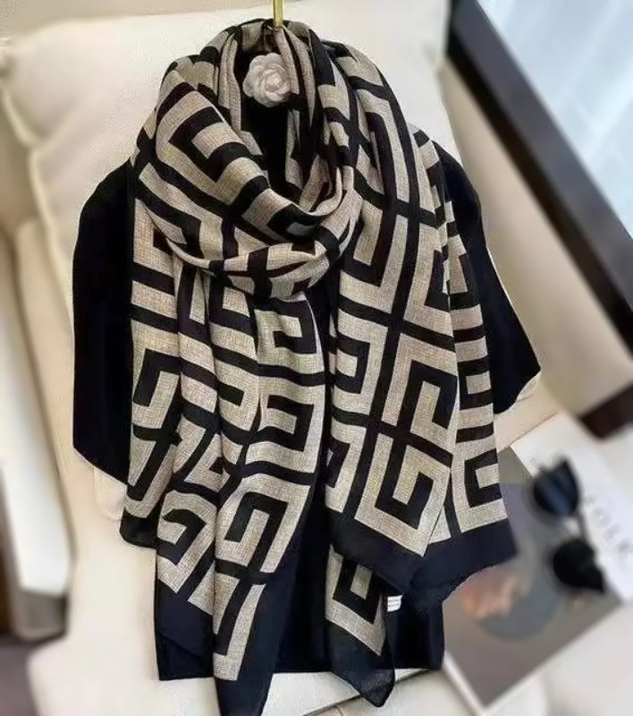 Printed large shawl/ Hijab