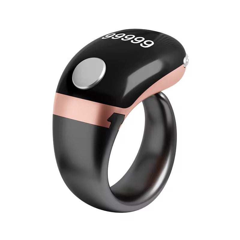 Smart Vibrating Zikr Ring  3 Size – Digital Tasbih Counter with Prayer Reminders & App