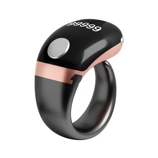 Smart Vibrating Zikr Ring  3 Size – Digital Tasbih Counter with Prayer Reminders & App