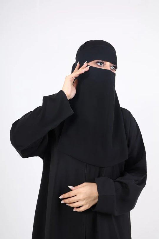 Sharqiaa breathable Niqab with hidden elastic