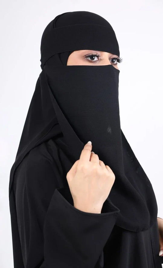 Sharqiaa breathable Niqab with hidden elastic