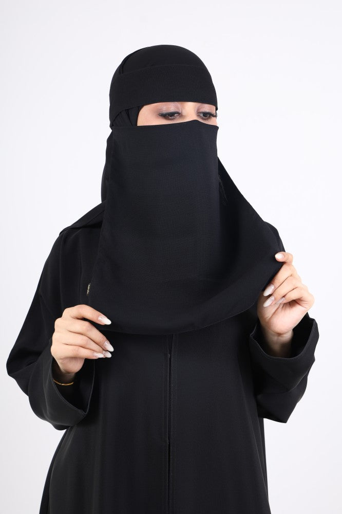 Sharqiaa breathable Niqab with hidden elastic