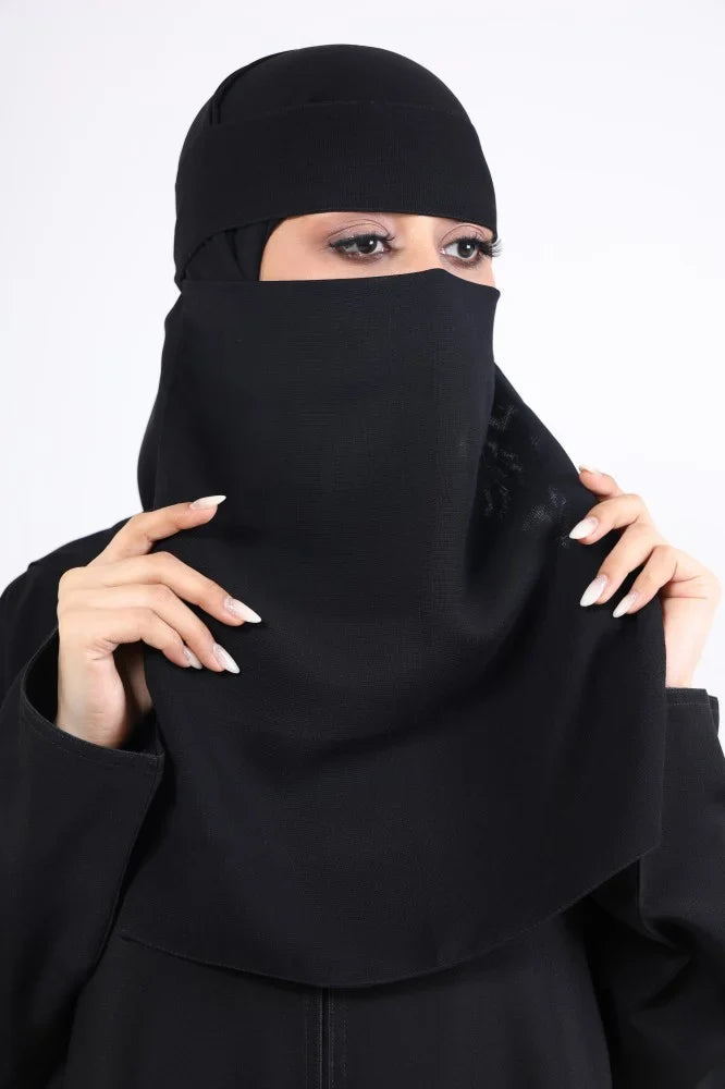 Sharqiaa breathable Niqab with hidden elastic
