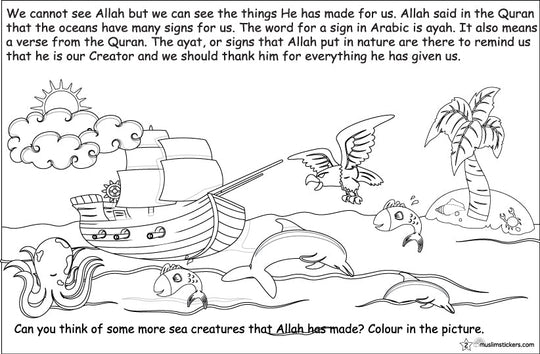 Sun,Sea and Sand Islamic Activity Book