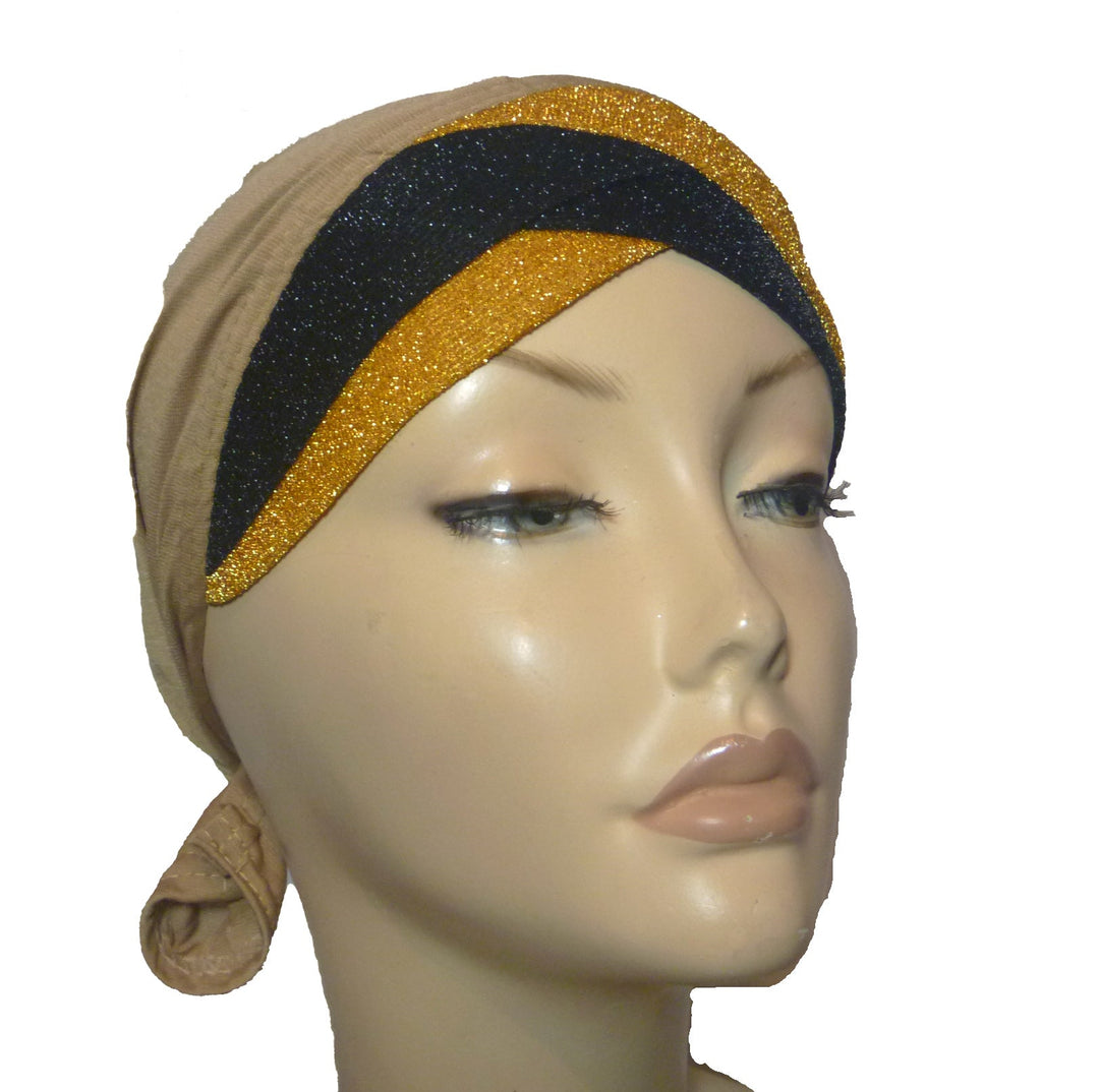 Glitzy Layered Effect Bonnet Caps