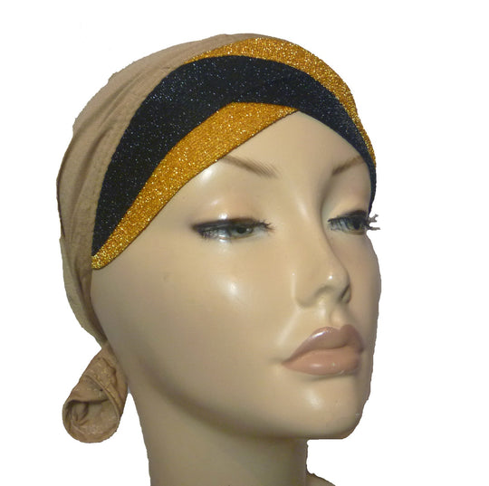 Glitzy Layered Effect Bonnet Caps