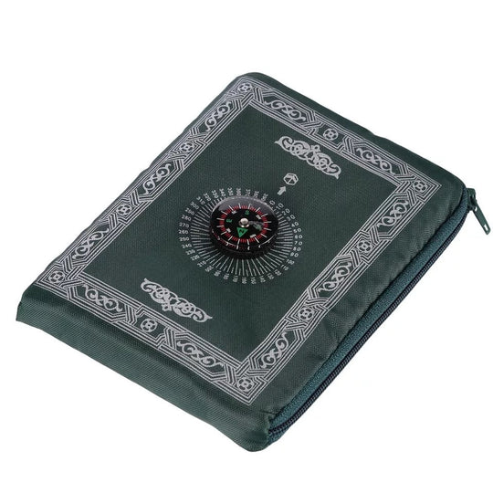 Hygienic Pocket Travel Prayer Mat  with Compass