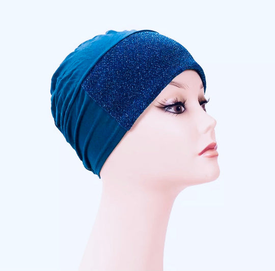 Glitzy Glimmer Hijab Bonnet Cap - Colours