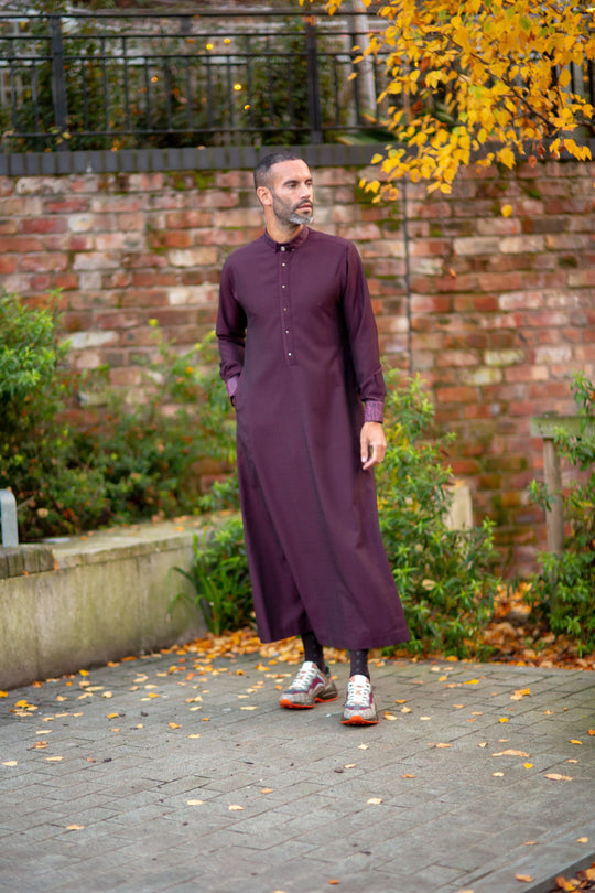 AA2216 Al Ameer Thobe/Jubba - Burgundy