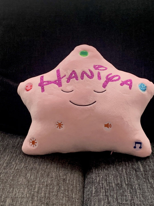 My Personalised ’ Dua Star Pillow – Pink Star