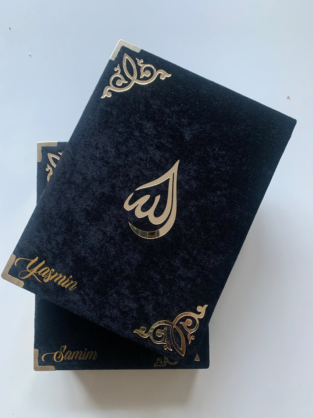 Personalised Velvet Quran with Matching Case