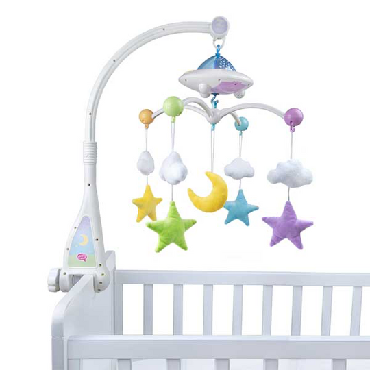 Moon & Stars Cot mobile with Remote