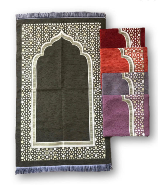 Geometric Light weight Prayer Mat- Plain W920-2- MIX