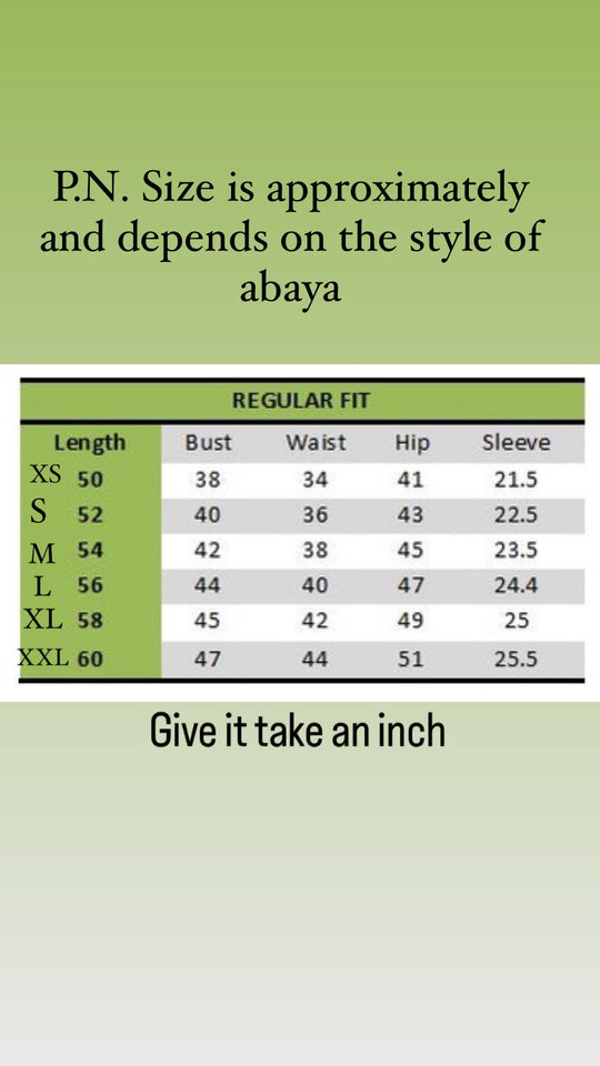 Plain Basic Simple Abaya- HW
