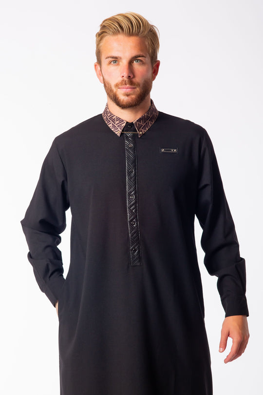 LW23016 Lawung Thobe/Jubba - Black