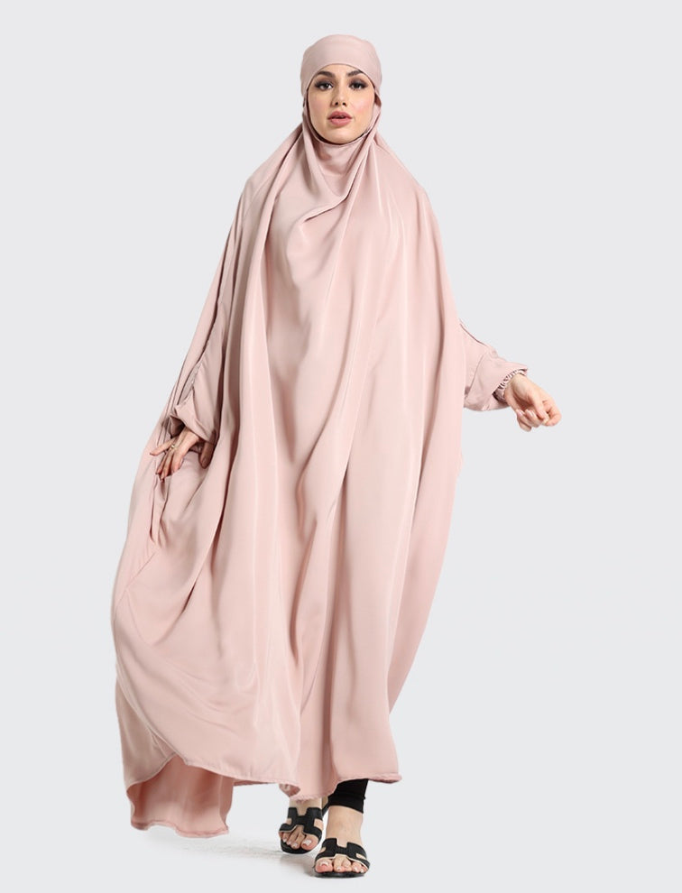 Overhead Full all in one Jilbab - Blush Zadina