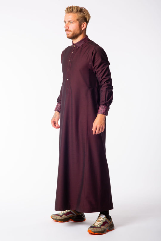 AA2216 Al Ameer Thobe/Jubba - Burgundy