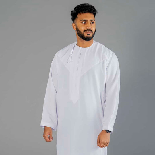 Omani Soft Thobe/Jubbah - White