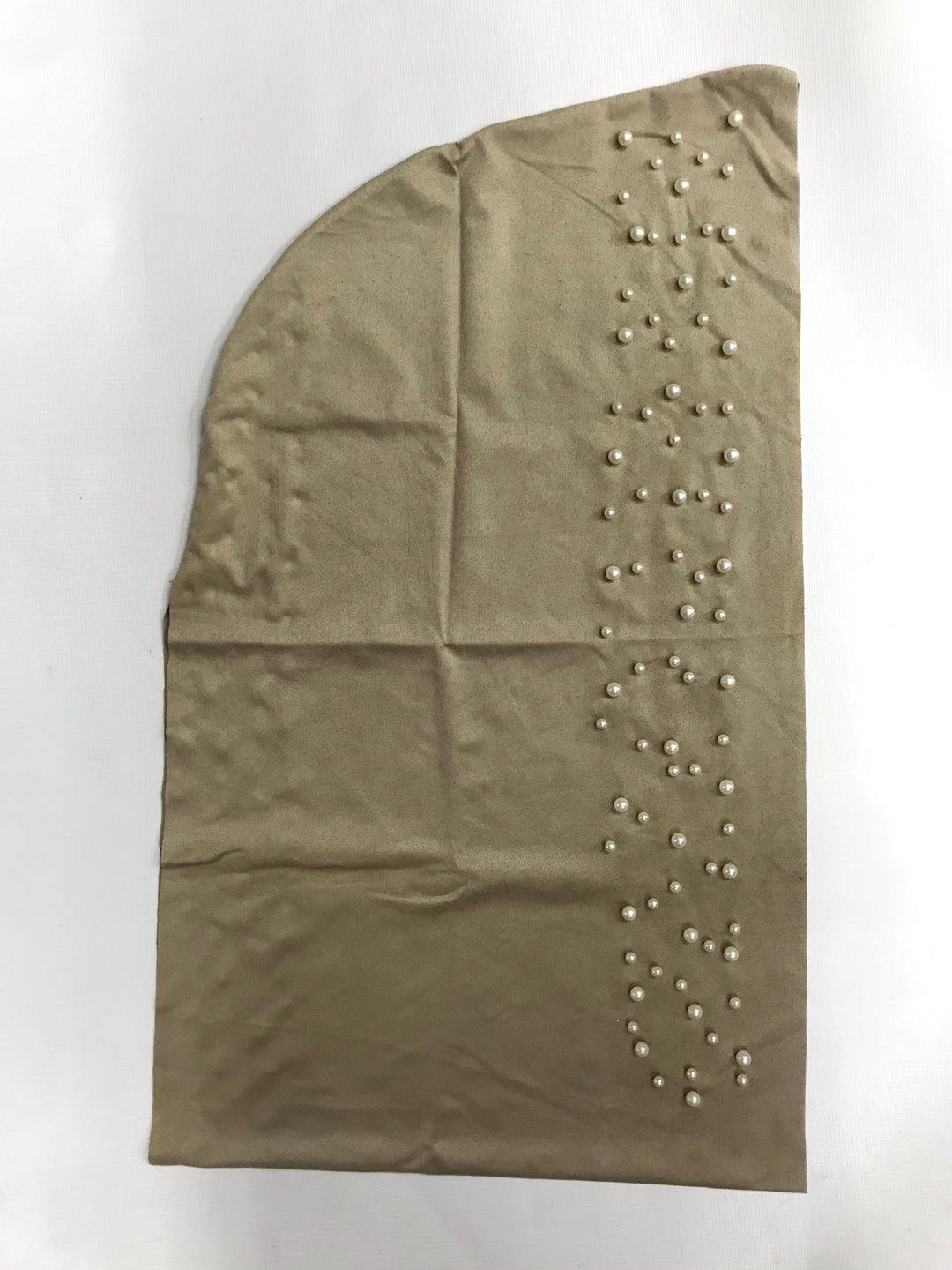 EASY TO WEAR BEADED SUEDE TURBAN/CHEMO HIJAB WRAP TK