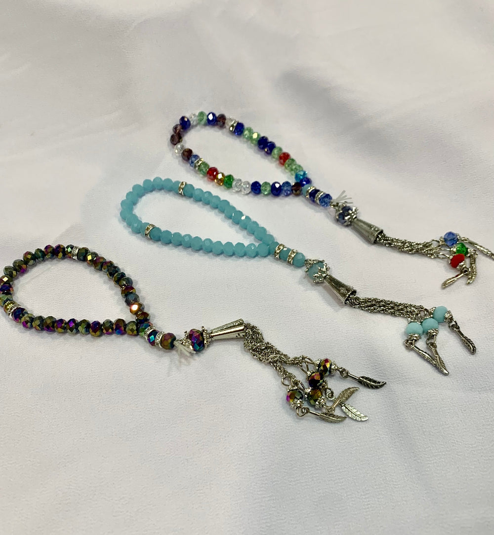 Mini Elasticated bracelet size Tasbih / tasbeeh - multi
