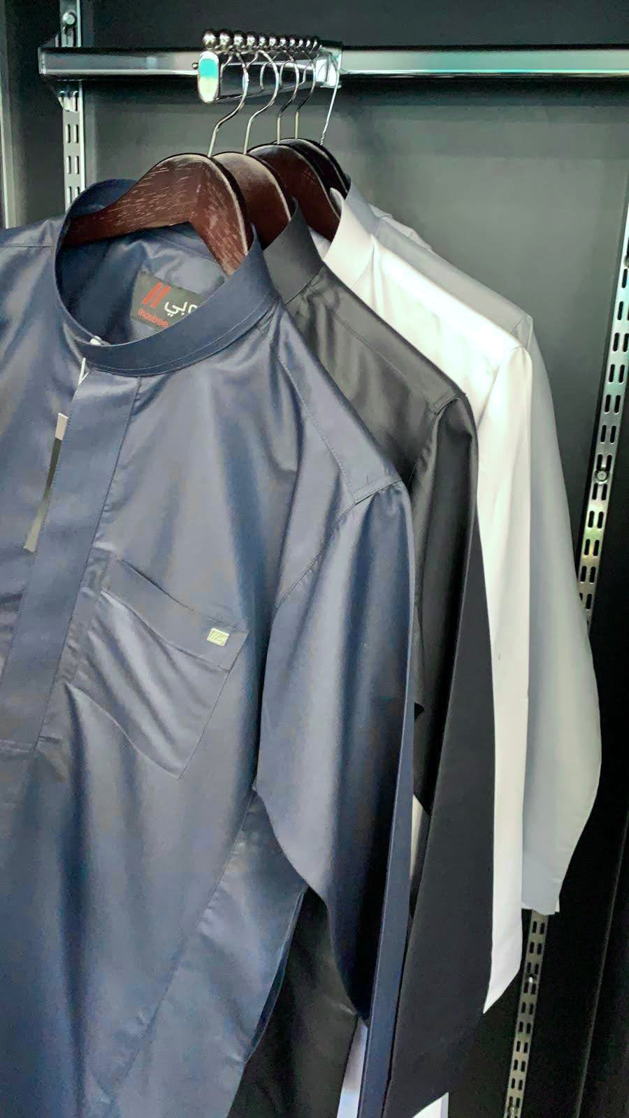 Oxford Collar Thobe/ Jubbah  - Grey