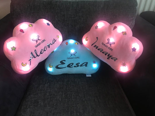 Quran Dua Blue Cloud Pillow - Personalised Option