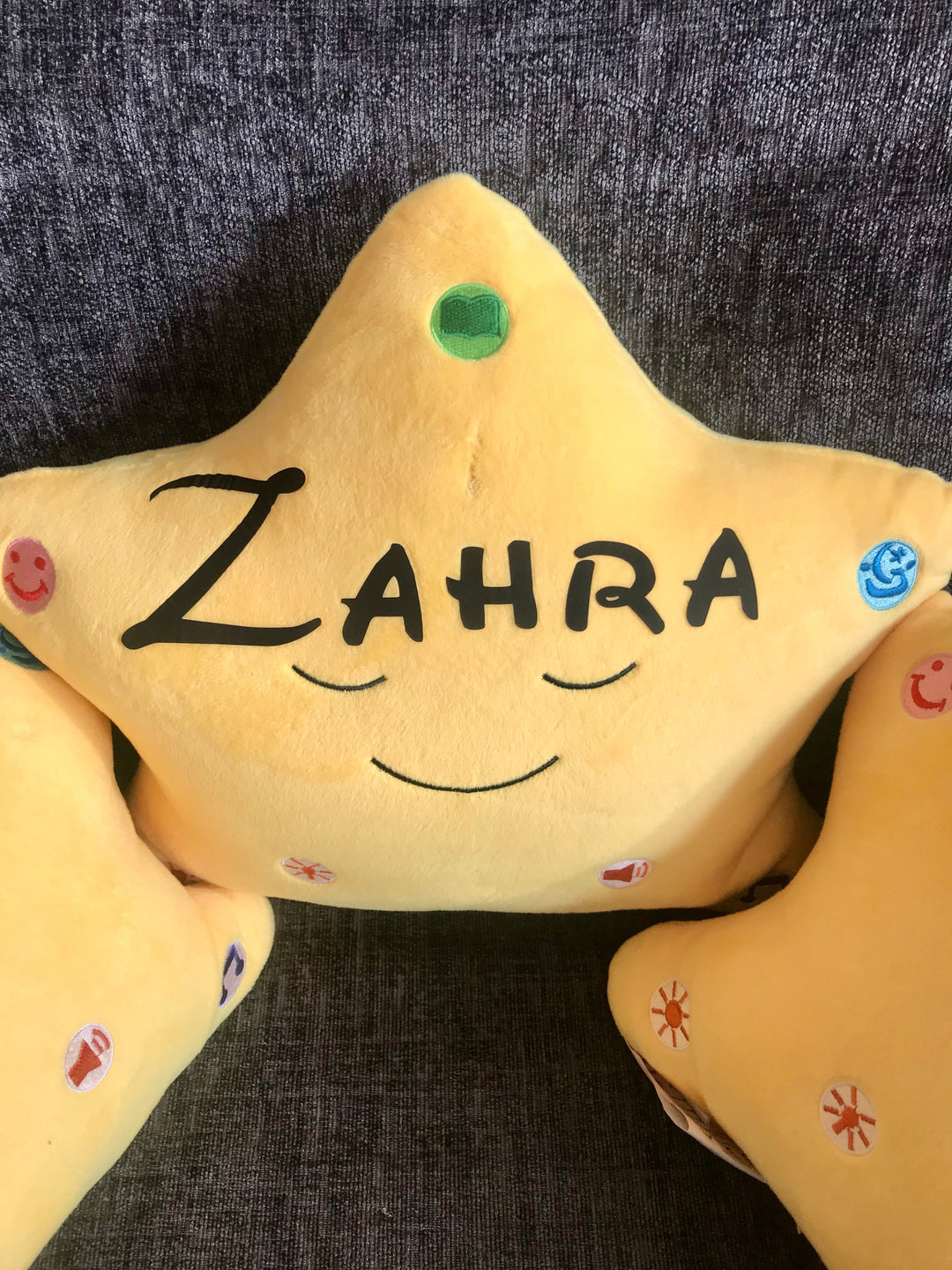 My Personalised ’ Dua Star Pillow – Yellow Star
