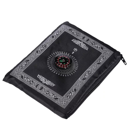 Hygienic Pocket Travel Prayer Mat  with Compass