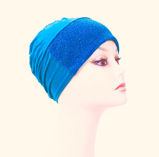 Glitzy Glimmer Hijab Bonnet Cap - Colours
