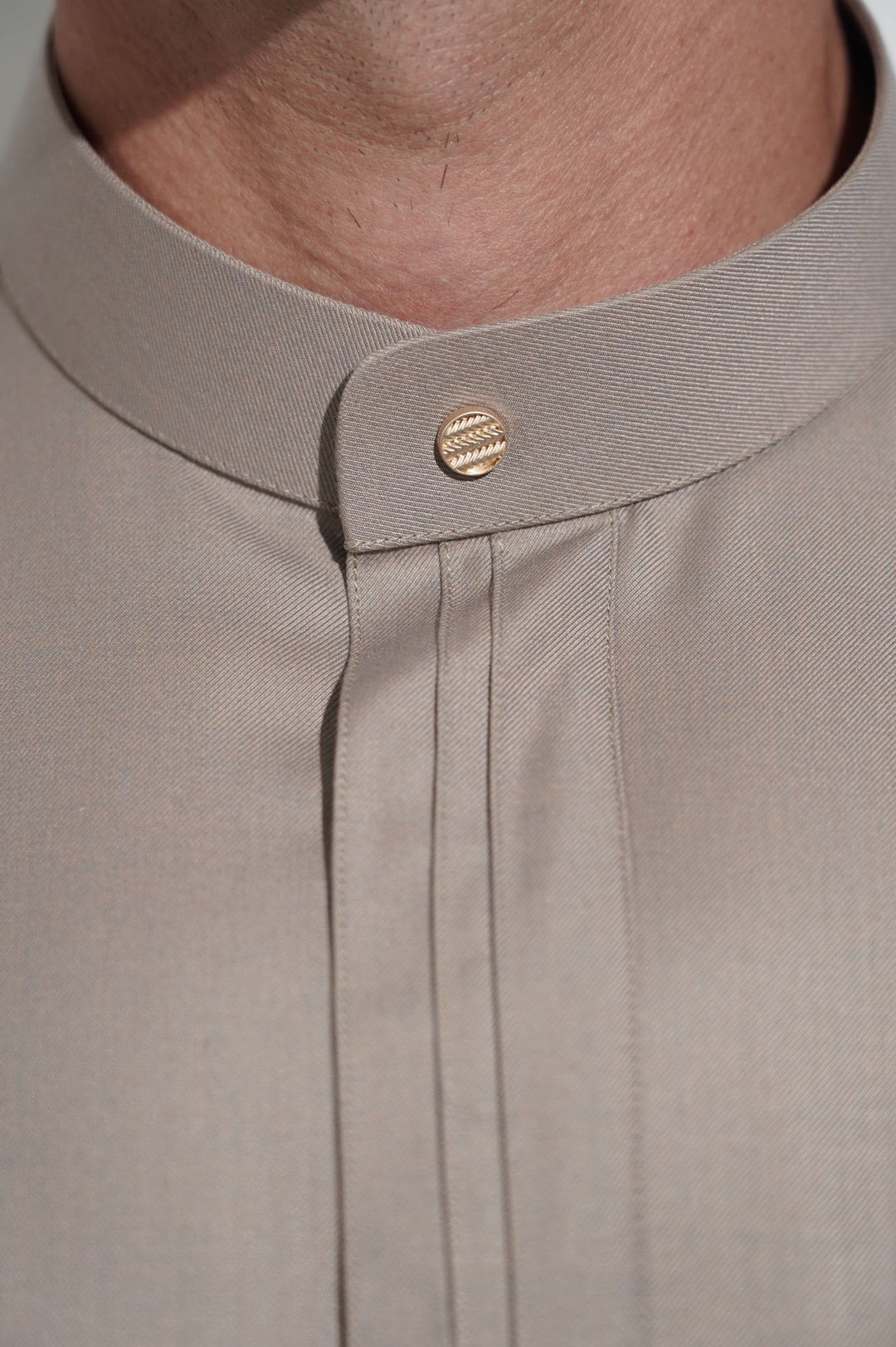 Faris Gold Button Stone Thobe/Jubba