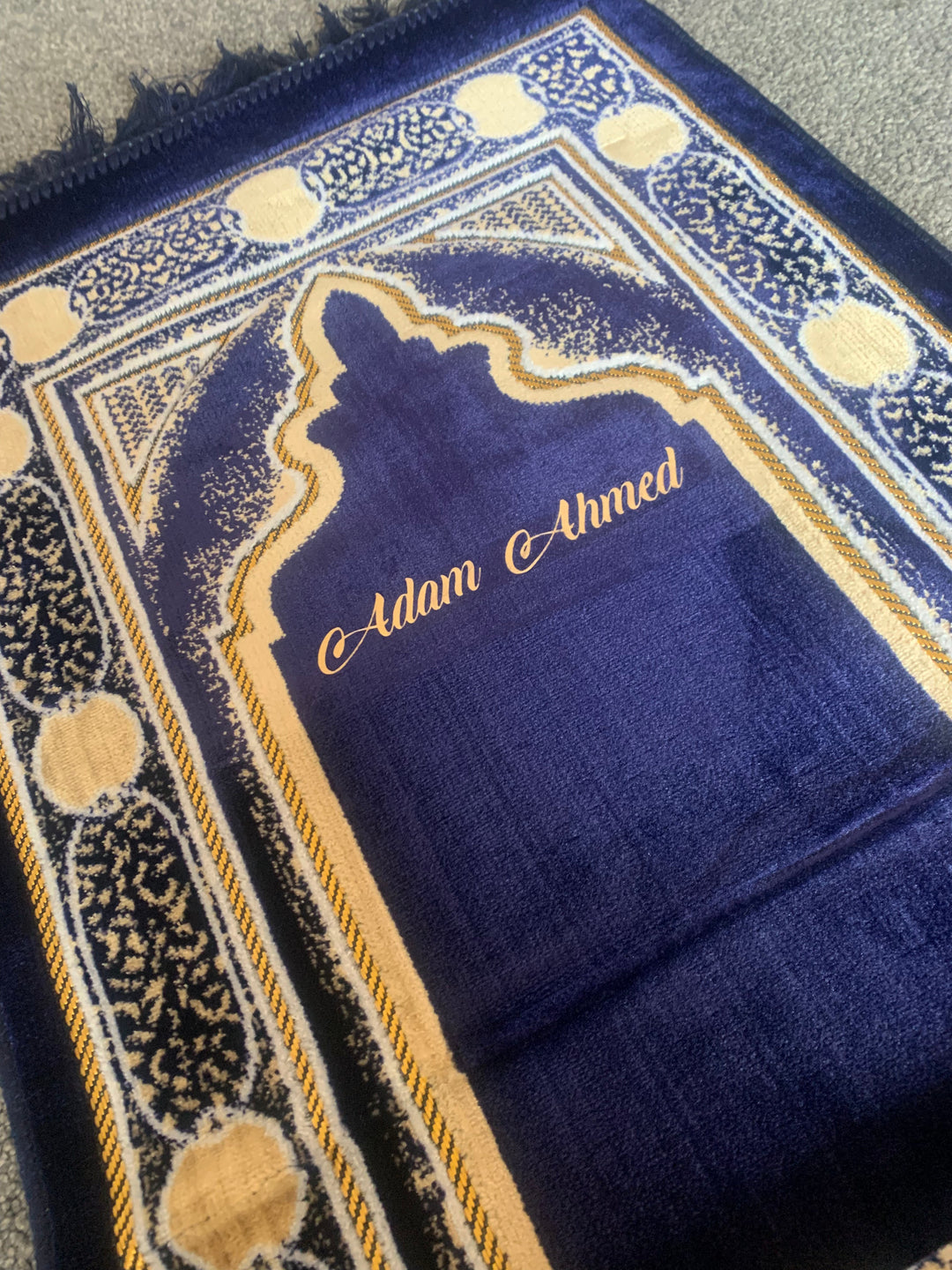 Bordered Kids Medium Prayer Mat matching Adults - kids  W1020 MIX
