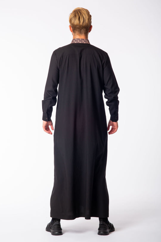 LW23016 Lawung Thobe/Jubba - Black