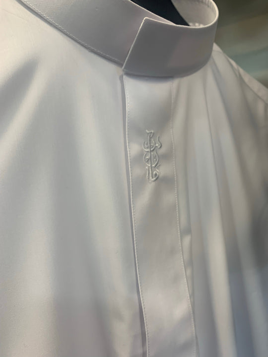 Boys Collar Faris Jubba/Thobe - White