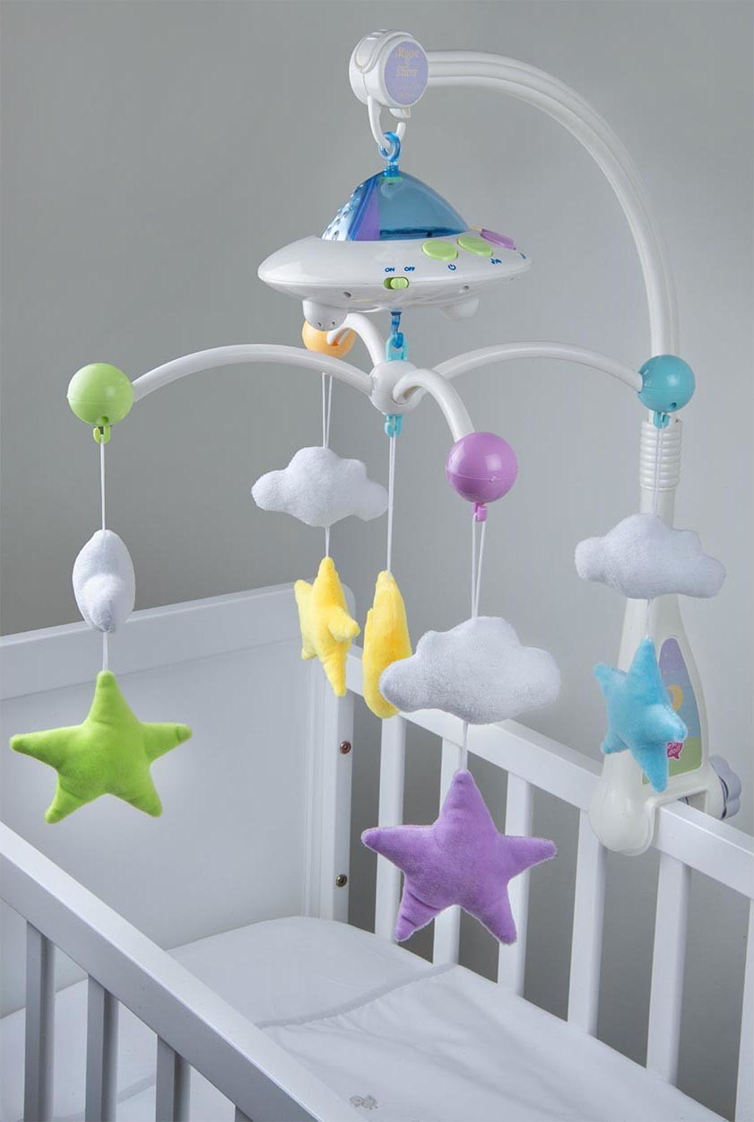 Moon & Stars Cot mobile with Remote