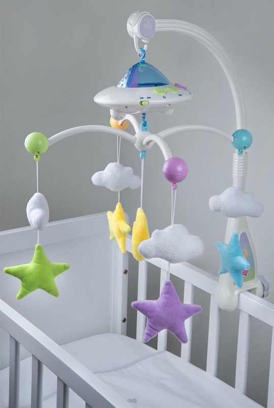 Moon & Stars Cot mobile with Remote