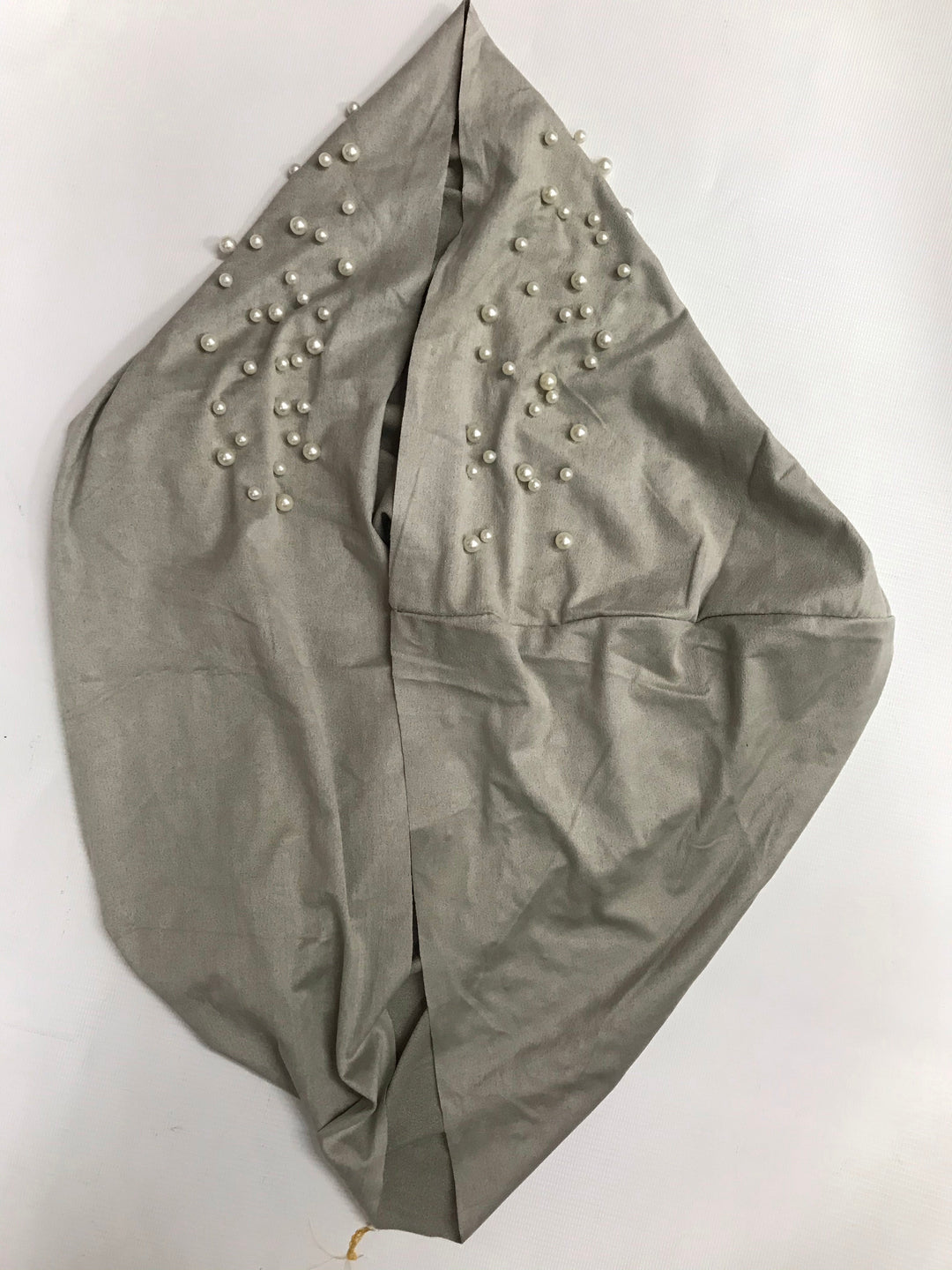 EASY TO WEAR BEADED SUEDE TURBAN/CHEMO HIJAB WRAP TK