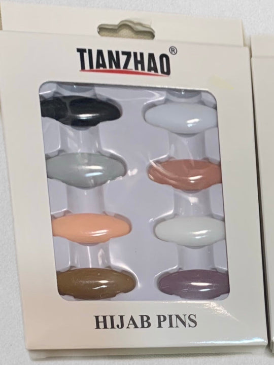 HIJAB NO SNAG PINS - PACK OF 8