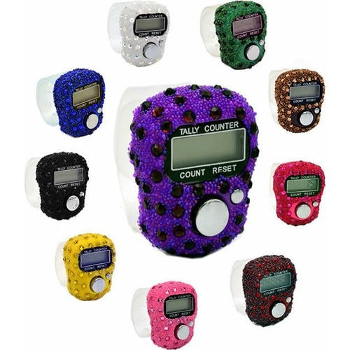 Crystal Finger Ring Counter and Tasbeeh/Tasbih sets
