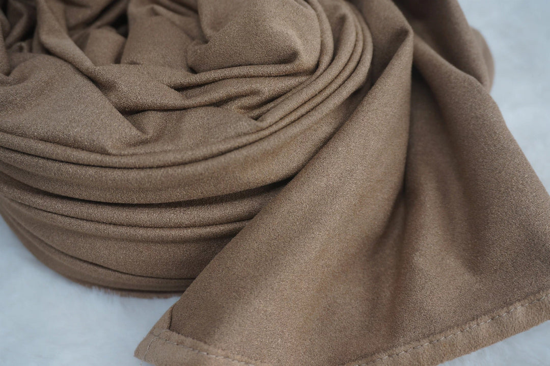 EASY TO WEAR SUEDE TURBAN/CHEMO HIJAB WRAP- TK