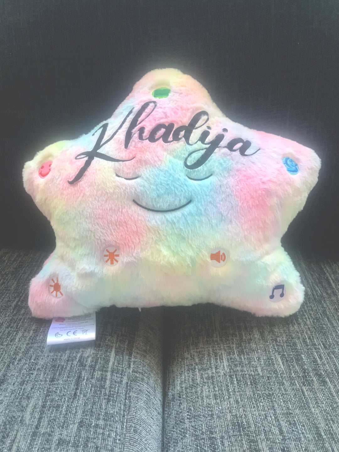 New Candy Floss Dua’ Pillow with Light & Sound – Colours