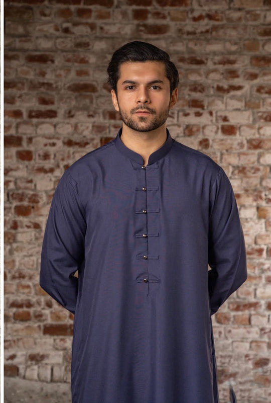 Chenille latest Navy Thobe  - CHM 166