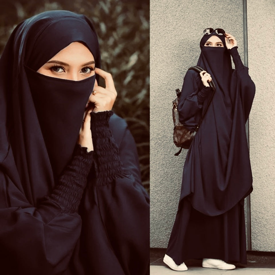 Three piece Jilbab and Niqab set - colours