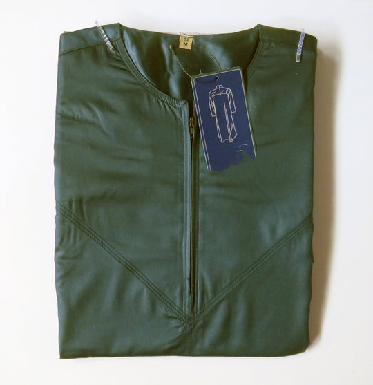 Zip Thobe/ Jubba Olive Sheen by Ayaan